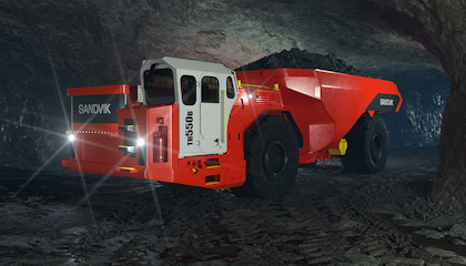 Sandvik TH550B Underground Battery Electric Truck