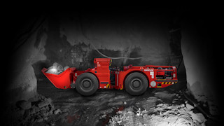  Toro™ LH203 loader from side in mine