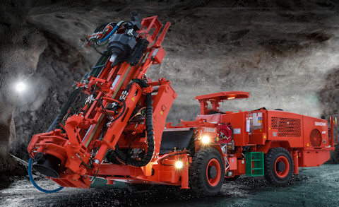 DU311 Articulated in-the-hole production drill rig