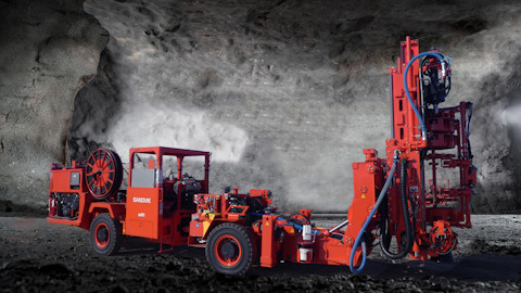 DU411 Articulated in-the-hole production drill rigs