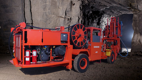 DU411 Articulated in-the-hole production drill rigs