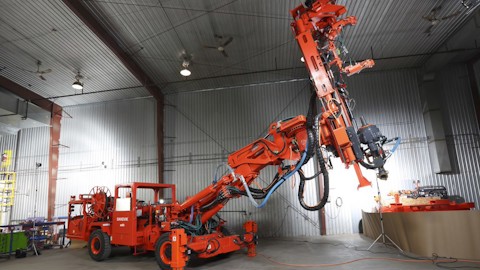 DU431 Articulated in-the-hole production drill rigs