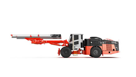 DD422iE Electric drill rig white background