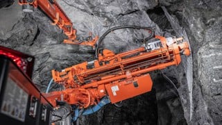 DS412iE Rock support drill rig bolting head