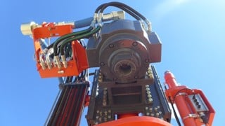 DU311-TK Tracked in-the-hole production drill rig robust rotation head RH6230